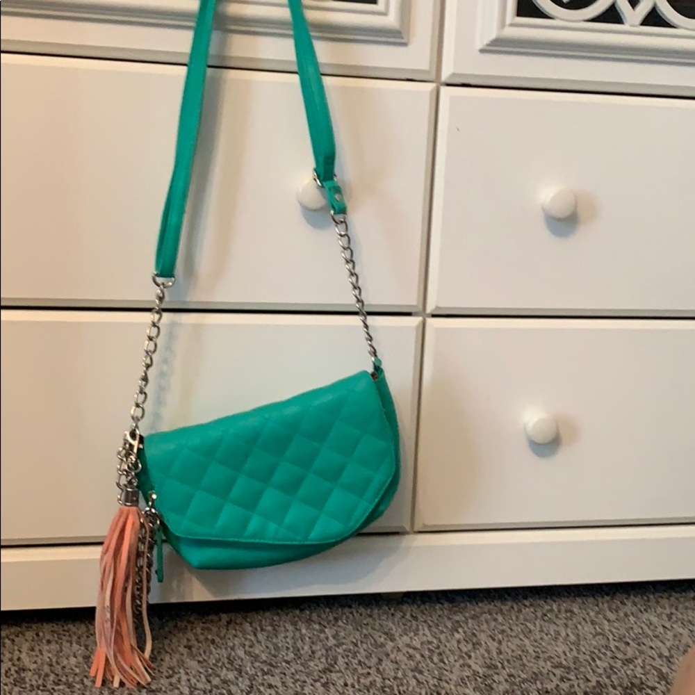 Teal purse crossbody